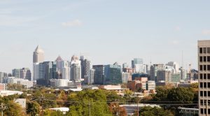 Southeast spoke meetup; photo of Atlanta, Georgia, skyline